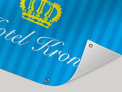 PVC Banner Druck mit Ösen für Baustellen